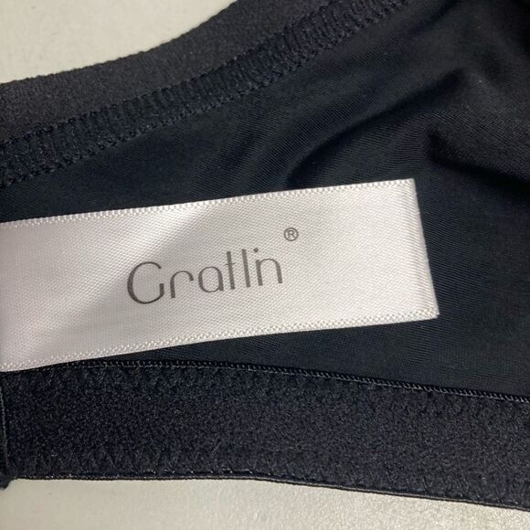GRATLIN Maternity Bra Size 36F Black AZ07 Underwire‎ - Picture 7 of 10